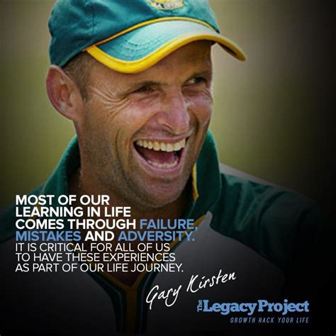 Gary Kirsten Former South African Cricketer And World Cup Winning Coach