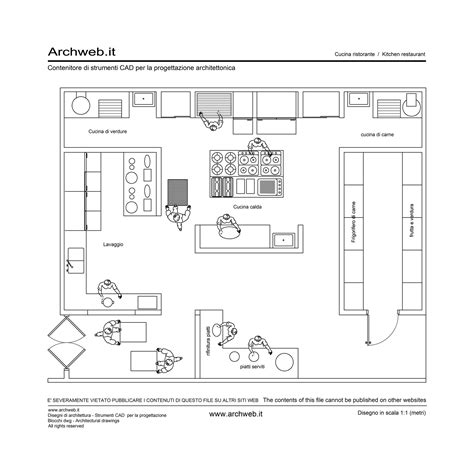 مطبخ مطعم بيتزا Archweb Dwg