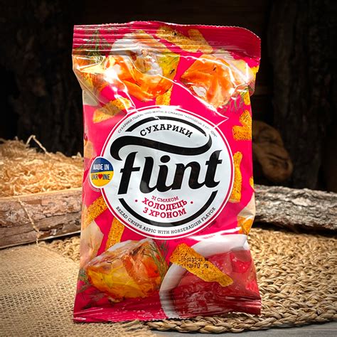 Сухарики со вкусом холодца с хреном "Flint" » Valmart
