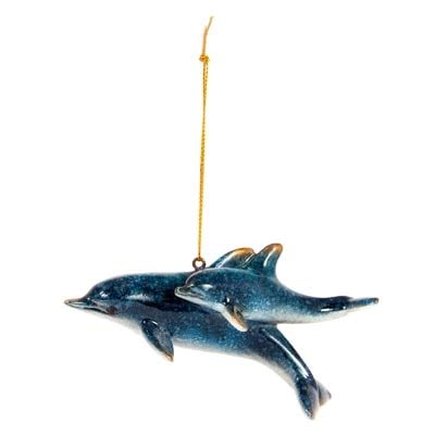 Dolphins Hanging Ornament - Globe Imports