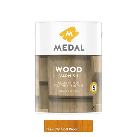 Medal Wood Varnish Teak 5l Medal Cashbuild