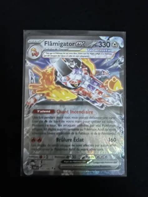 Carte Pok Mon Flamigator Ex Ev Faille Paradoxe Fr