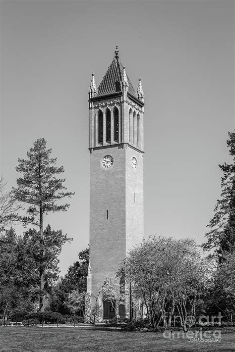 Iowa State University Campanile Vertical Photograph By University Icons