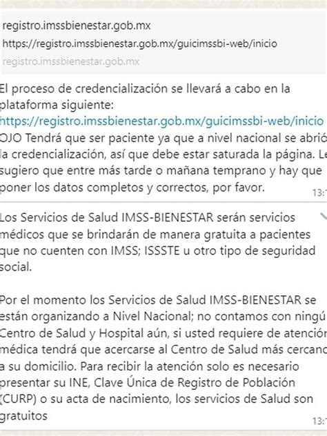 Así Puedes Obtener Tu Credencial Imss Bienestar A Través De Whatsapp