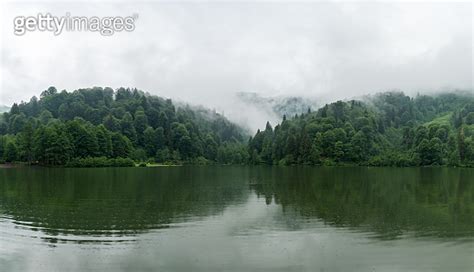 A Beautiful Lake Landscape From Borcka Karagol Nature Park Artvin