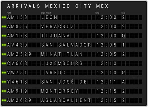 Mexico City Benito Juárez Airport [MEX] Arrivals & Flight Schedules