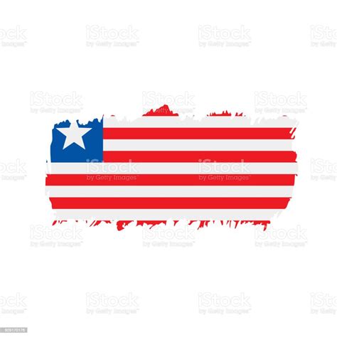 Liberia Flag Vector Illustration Stock Illustration Download Image Now Africa Backgrounds