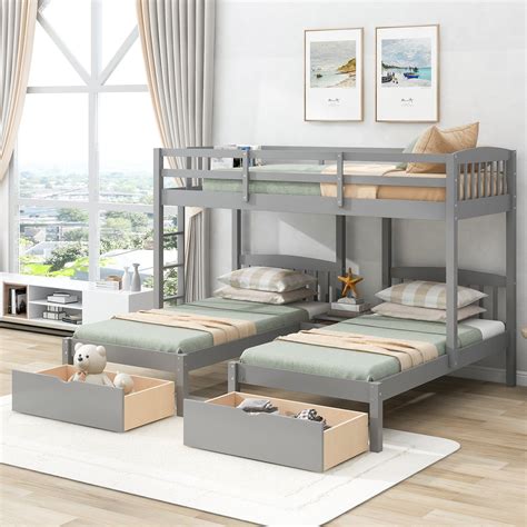 Gray Painted Bunk Beds at Lowes.com