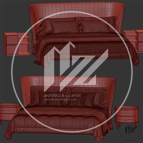 Poliform Gentleman Bed 3d Model Cgtrader