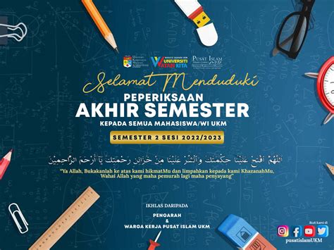 Selamat Menduduki Peperiksaan Akhir Semester Sesi Zakat