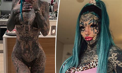 Dragon Girl Shows Off Her Full Body Tattoo In Skimpy Bikini After