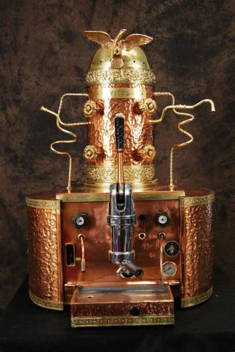 Victoria Arduino Brass And Copper Espresso Machine