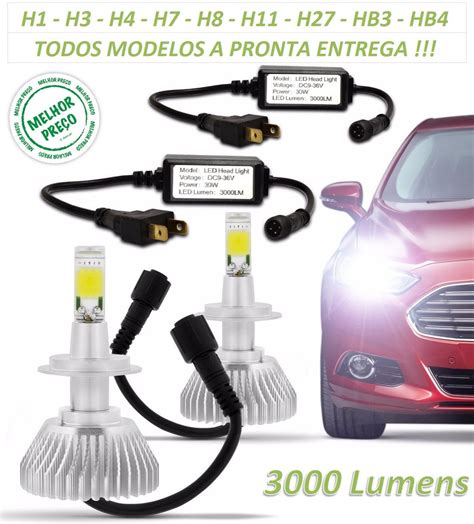 Kit Xenon Lampada Super Led H K Branca H H H H Hb R