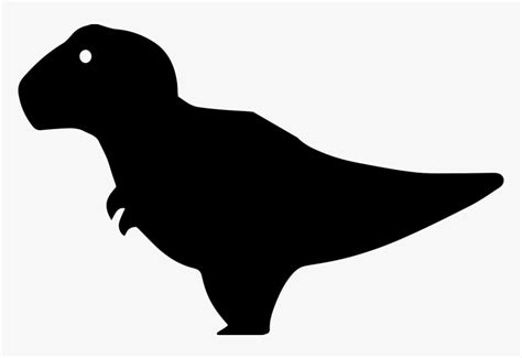 Cute T Rex Silhouette, HD Png Download , Transparent Png Image - PNGitem