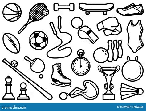 Sports Symbols Stock Vector Illustration Of Competition 16749387