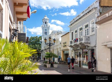 Pedestrianised Calle El Conde Santo Domingo Dominican Republic