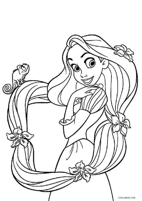 Disney Prinsessen Kleurplaat Rapunzel Rapunzel Tangled Kleurplaten