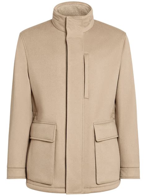 Zegna Elements Vetta Oasi Cashmere Over Jacket Neutrals FARFETCH