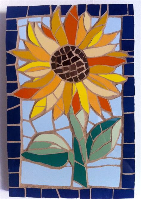 Uplifting Mosaic Sunflower Mosaic Flowers Mosaic Art Sunflower Art