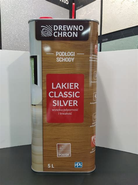 DOMALUX SILVER POŁYSK 5L lakier parkietu drewna 6862027896