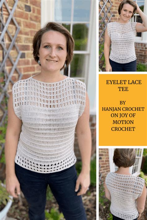 The Eyelet Lace Tee Free Crochet Pattern