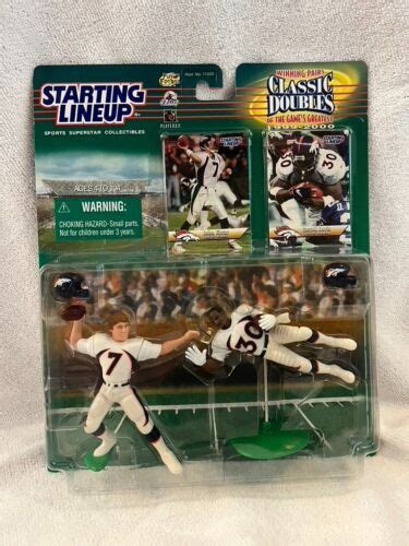 John Elway Terrell Davis Classic Doubles Starting Lineup Ebay