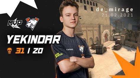 MVP CSGO POV Virtus Pro YEKINDAR 31 20 Vs FURIA De Mirage IEM