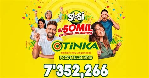 La Tinka EN VIVO sigue aquí resultados y jugada ganadora de hoy