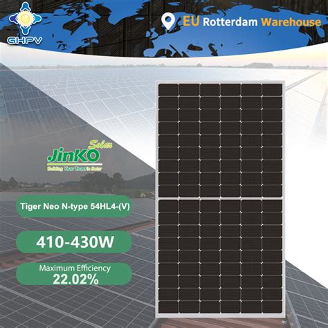 Jinko Tiger Neo N Type Jkm 54hl4 Photovoltaic Modules Mono Cells 410W