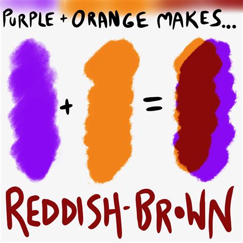 What Do Orange And Purple Make When Mixed Drawings Of