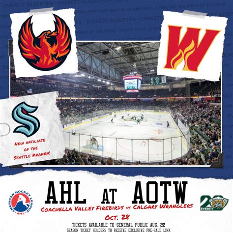 Coachella Valley Firebirds To Play Ahl Game In Everett On Oct 28