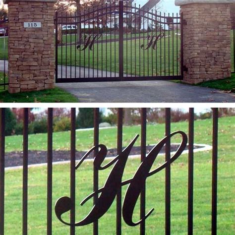 Metal Gate Letters Litasign