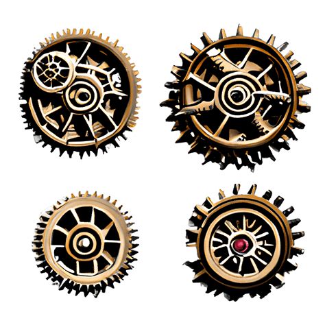 Hyper Detailed Realistic Steampunk Gears · Creative Fabrica