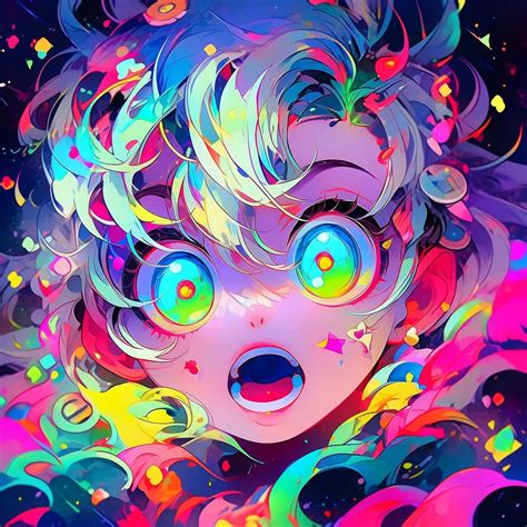 Pin By On Color Colorful Art Cartoon Art Styles Neon Art