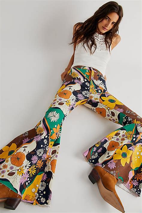 Buy We The Free Just Float On Printed Flare Jeans By We The Free At