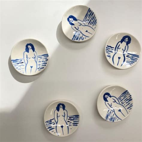 Naked Woman Dish Etsy
