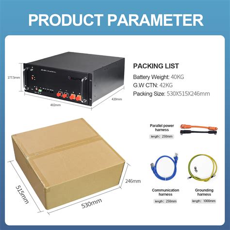 Household Rack Mount 48100 Lifepo4 Renewable Battery Pack Battery Solar