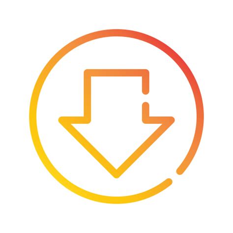 Down Generic Gradient Icon