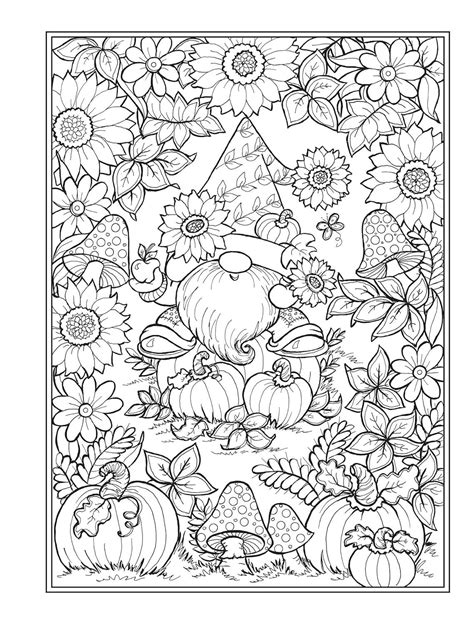 Creative Haven Garden Gnomes Coloring Book Adult Coloring Books