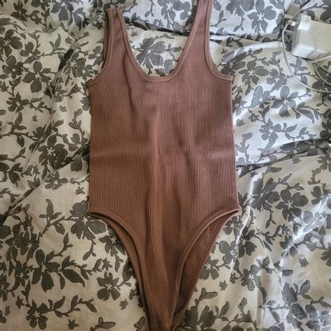 Zara Limitless Contour Collection Bodysuit In Beige Depop