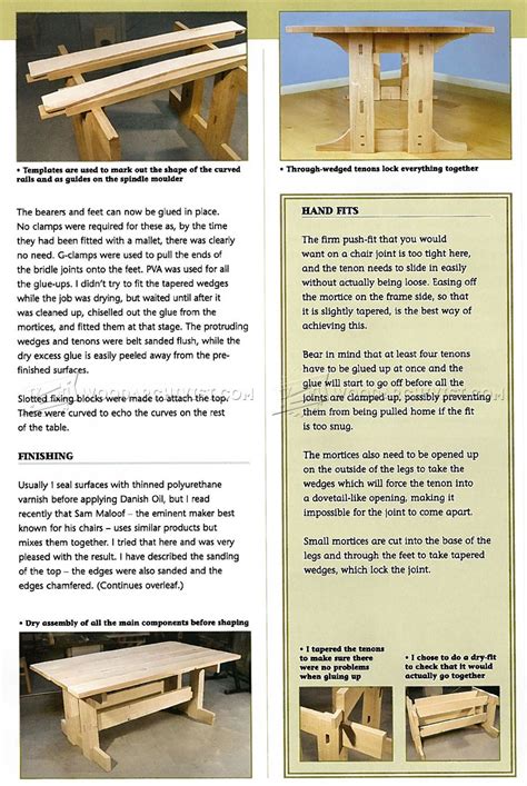 Refectory Table Plans • WoodArchivist