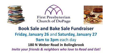 Jan 26 Book And Bake Sale Fundraiser Bolingbrook Il Patch