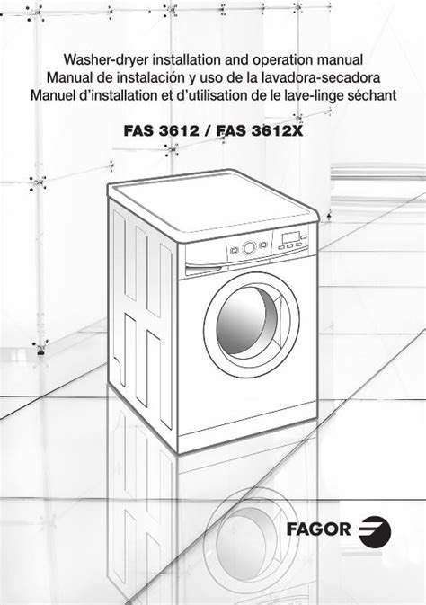 Pdf Washer Dryer Installation And Operation Manual Manual De