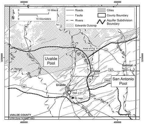 The Uvalde Pool Is Located In The Western Portion Of Uvalde County And Download Scientific