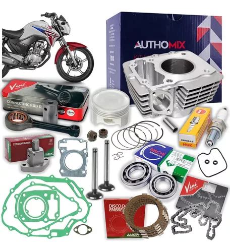 Kit Cilindro Motor Titan Rolamento Virabrequim Vela