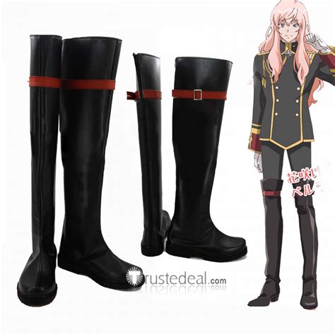 Binan Koukou Chikyuu Bouei Bu Love Perlite Akoya Gero Black Cosplay Boots