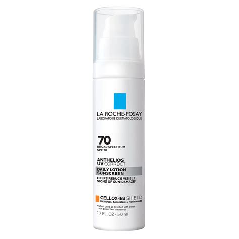 La Roche Posay Anthelios Uv Correct Sunscreen Moisturizer Spf 70 Daily Anti Aging Face