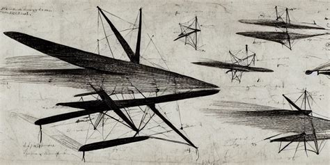 Davinci Sketches Flying Machine Stable Diffusion Openart