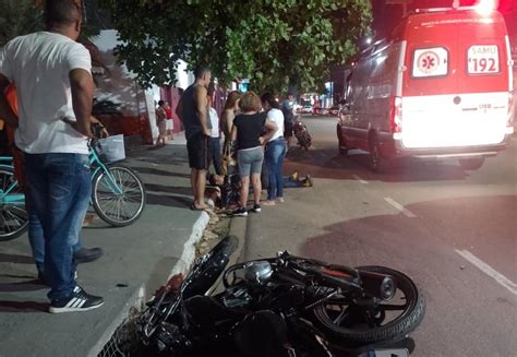 Carro avança preferencial e causa grave acidente envolvendo motociclista