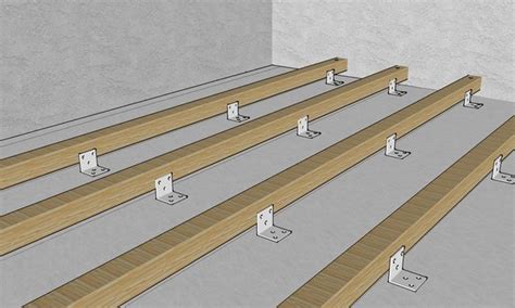 Как крепить лаги к бетонному полу: правила, крепежи